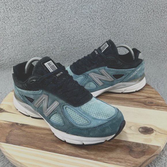 New Balance Other - New Balance Men Size 9D 990v4 Moroccan Blue M990DM4 Suede Athletic Running Shoes